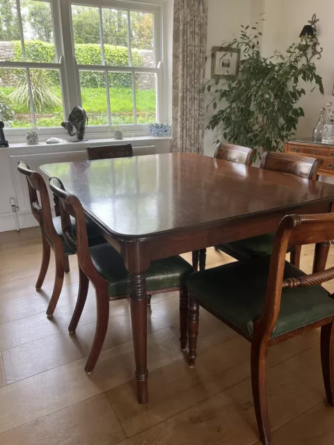 Antique George IV Dining Chairs And Table