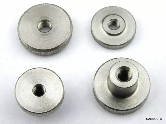 Knurled Thumb Nut Stainless Steel Hand Grip Knobs M3 M4 M5 M6 M8 M10 Thumb Nuts