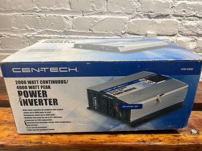 Cen-Tech 2000W Power Inverter - Barely Used - Includes Box, Manual, and Cabling