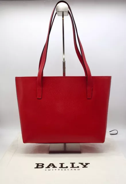 BALLY Handtasche / Shopper  Modell Baloy in Rot  / NEU - Made in Italy 3