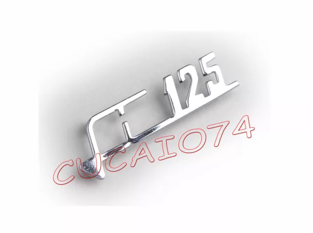 TARGHETTA LI 125 PER LAMBRETTA LI IN METALLO CROMATO written lambretta li 125