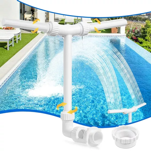 Swimming Pool Waterfall Sprayer Dual Pool Waterfall Fountain Spary Water with...