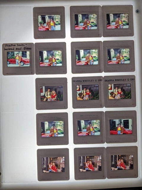 Dw4-427 Martha Smith & Husband Lot (16) 35Mm Orig Slide Via Dianna Whitley