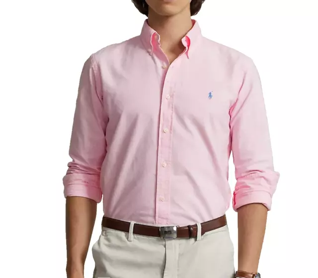 Polo Ralph Lauren Oxford Shirt Custom Fit Shirt Men's - Dusty Pink