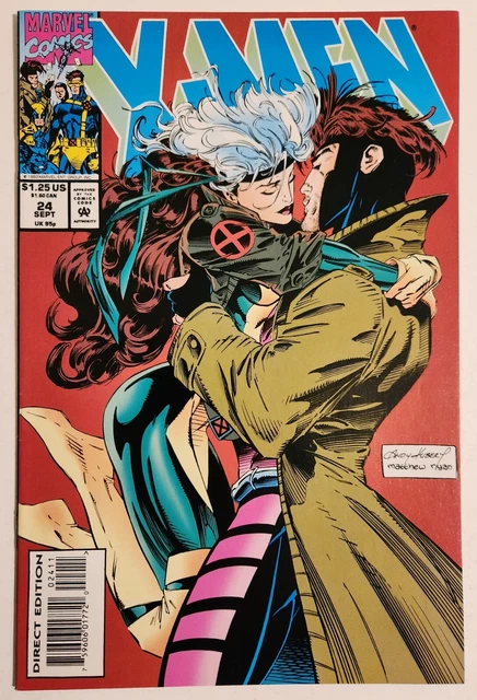 X-Men #24 (1993, Marvel) VF/NM Vol 2 Gambit & Rogue Kiss Cover
