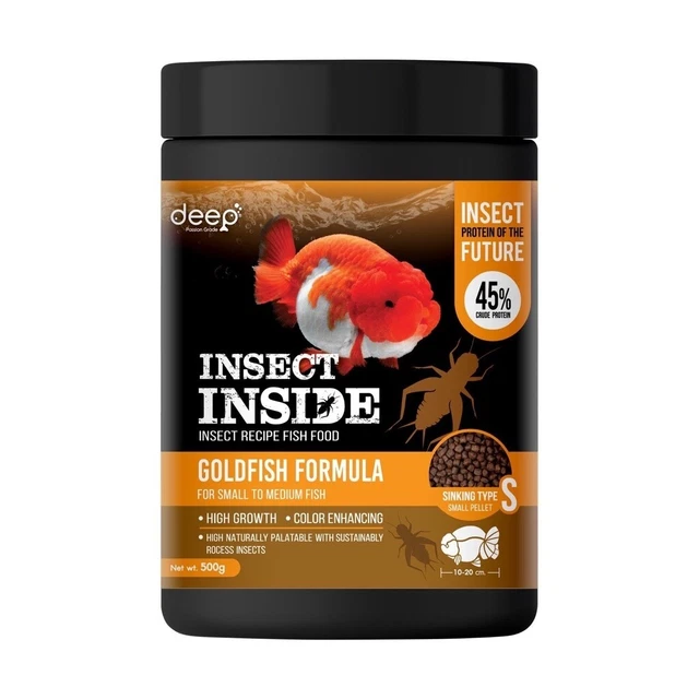 Receta de proteína de insectos profundos pellet hundido alimento para peces 500 g alto crecimiento