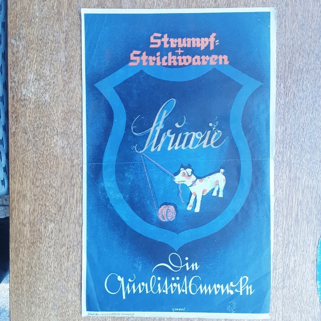 GROß-ZIMMERN / FARBDRUCK/ STRUWIE/BÖRSIG DARMSTADT/ SIGNIERT GOEBEL/ NADELLÖCHER