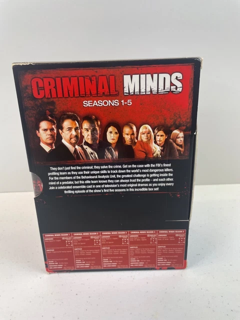Criminal Minds Seasons 1-5 Region 2 DVD Box Set 3