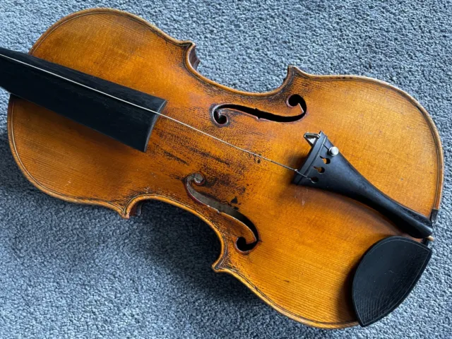 Antike Antonius Stradivari Stradivari Kopie Violine volle Größe 4/4 Schleife & Etui 2