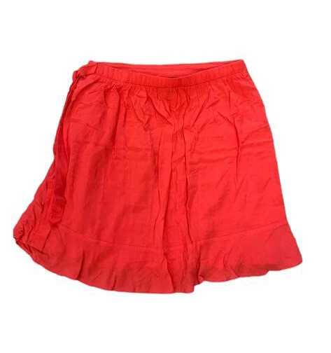 Gonna da pattinatore da donna rossa arricciacapelli viscosa taglia 12