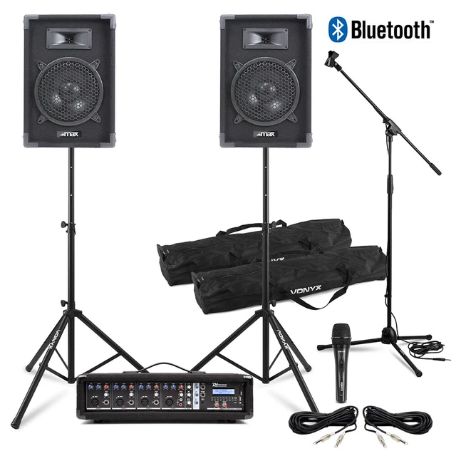 COMPACT PA SYSTEM For Bands Max Speakers, Mixer Amplifier, Microphone
