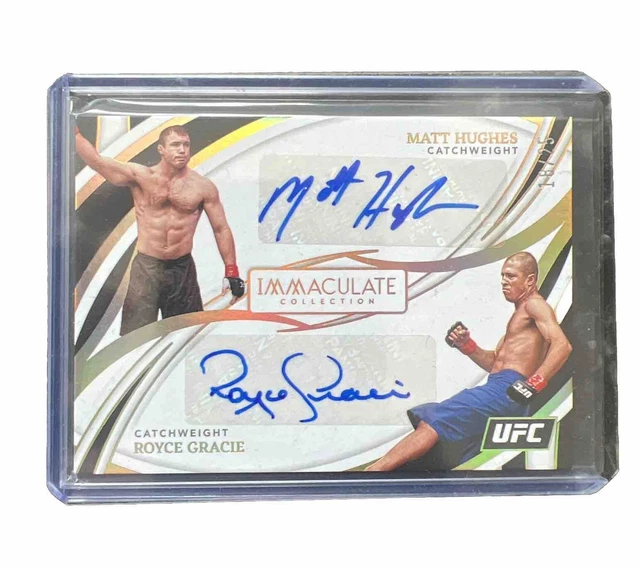 2022 IMMACULATE UFC Matt Hughes Royce Gracie doppio autografo 18/25 EUR