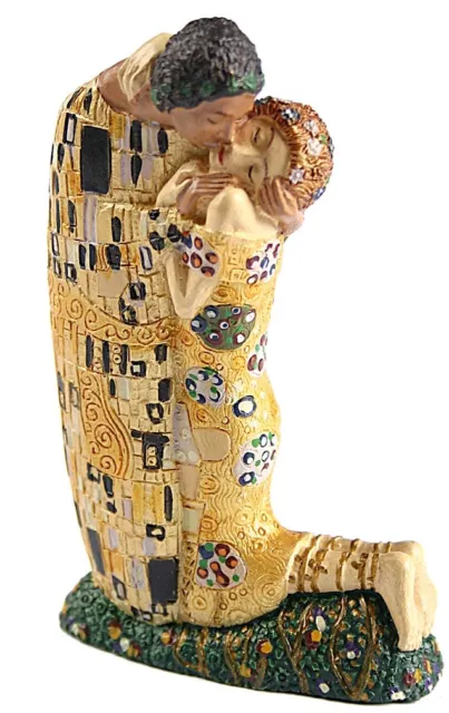 Klimt The Kiss Lovers Embracing Miniature Statue Cake Topper PA03KL Parastone