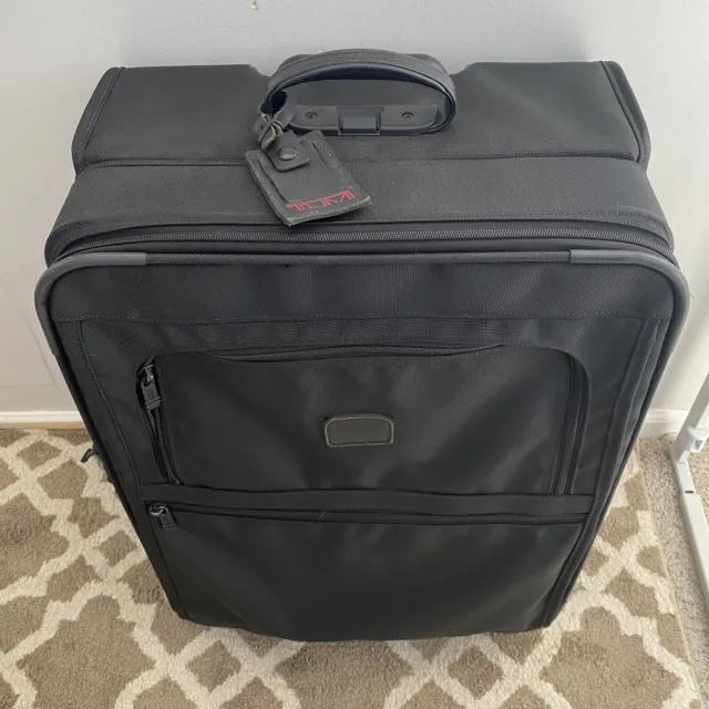 TUMI Large Black Ballistic Nylon 2-wheel Rolling Suitcase Mod 2283D3