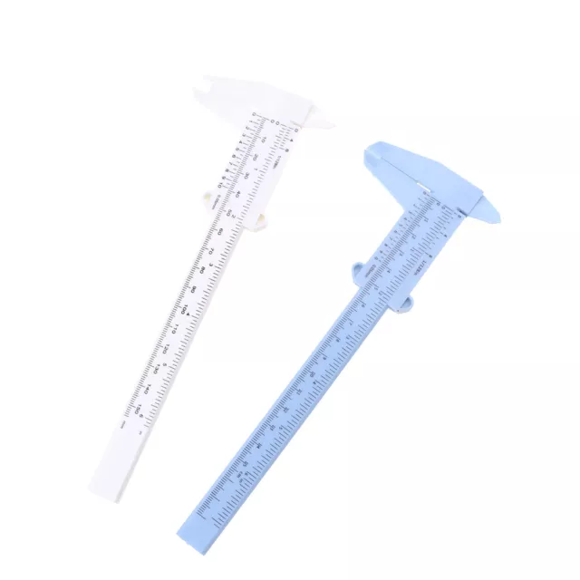 6Inch 150mm Plastic Ruler Sliding Gauge Vernier Caliper Jewelry MeasuringF~DC 3