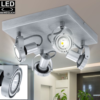 EGLO Luminaires pour Enfants Plafonnier Barre de Spots 4x LED Tache Käferkopf 