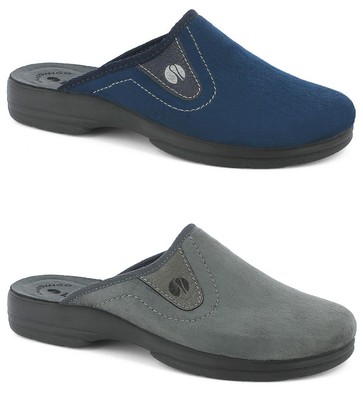 Inblu INBLU Ciabatte chiuse sabout sanitarie donna pelle comfort pantofole elastico 