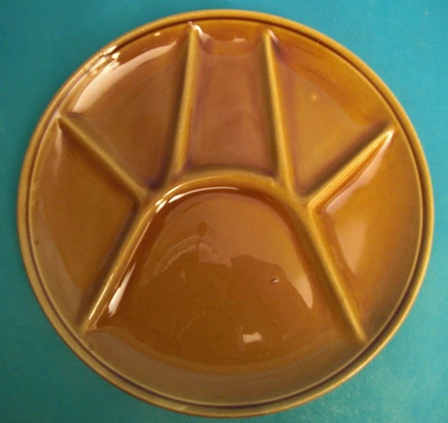Six assiette a fondue en céramique de Saint Amand (Ref 5575)