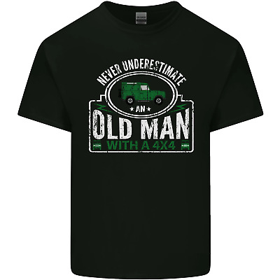 Un uomo anziano con un 4x4 OFF viabilità Fuori Strada Da Uomo Cotone T-Shirt Tee Top