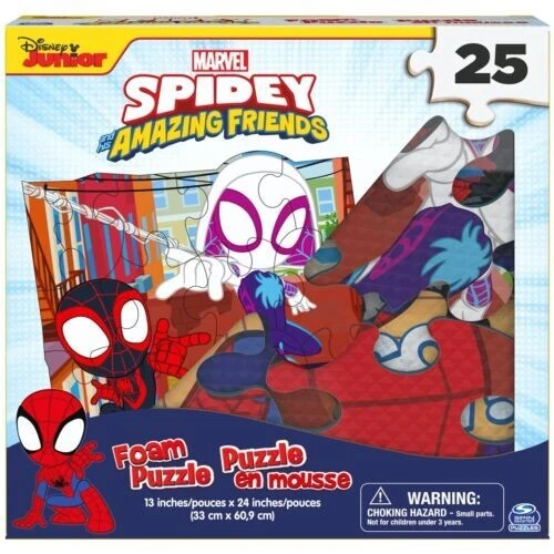 DISNEY JUNIOR MARVEL Spidey & His Amazing Friends Foam Puzzle 25 Piece