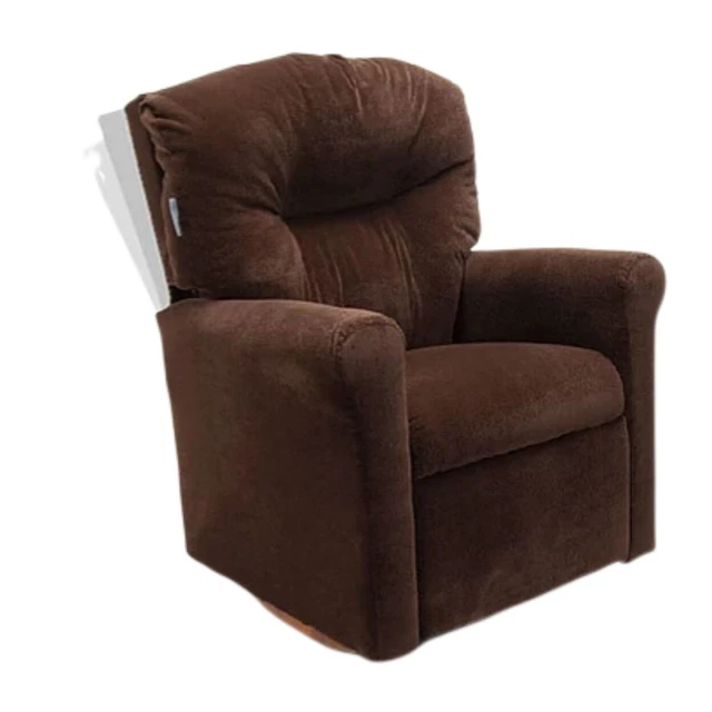 Dozydotes Contemporary Child Rocker Recliner - Chocolate Micro Suede Dzd14440