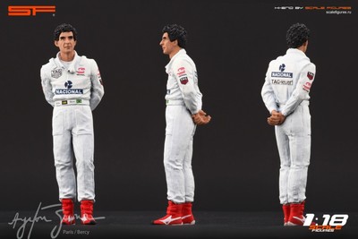 1/18 Ayrton Senna Parigi Bercy di SF scale figures per CMC Autoart exoto 