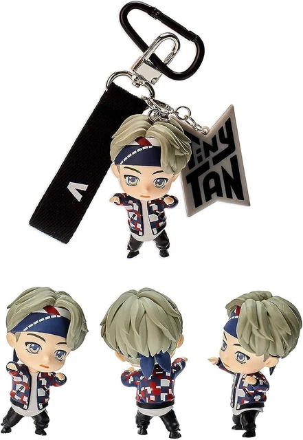 BTS Tinytan Figure Portachiavi Portachiavi Kpop Borsa per merci Accessorio...
