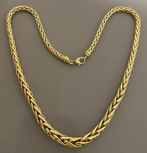 Collier En Or Jaune 18 Carats - Poids 10.81 Grammes - Chaîne Occasion - Bijou Or