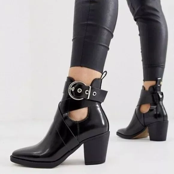 NWOB (Asos) Truffle Collection Boots w/ Buckle Detail - EU 36 -