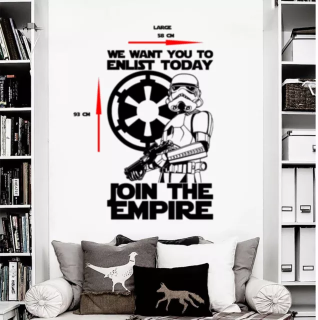 Star Wars Stormtrooper Join The Empire Wall Art Sticker/Decal