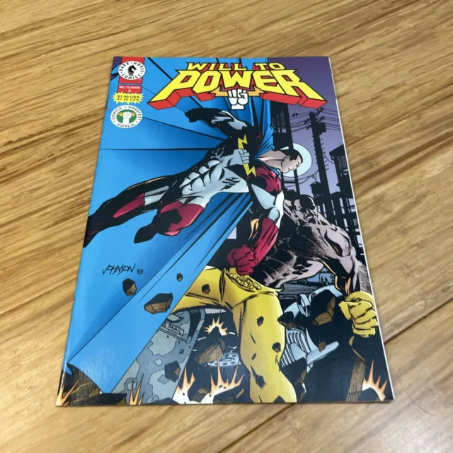 Vintage Dark Horse Comics Will to Power Issue #4 Comic Book 1994 Super Hero KG