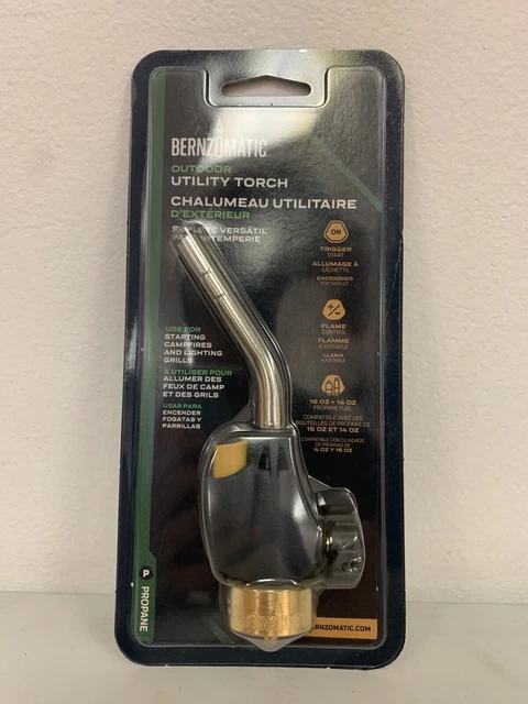 Bernzomatic Outdoor Utility Torch For Use With Propane Canisters #WT2301C / NEW!