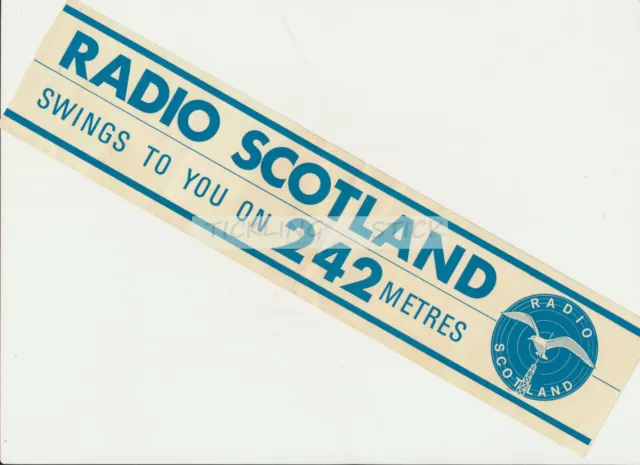 Radio Scotland  'Swings To You On 242' Car Sticker