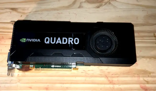 NVIDIA Quadro K5000 4GB DDR5 16 PCI Express Dual Slot Professional Graphic Video