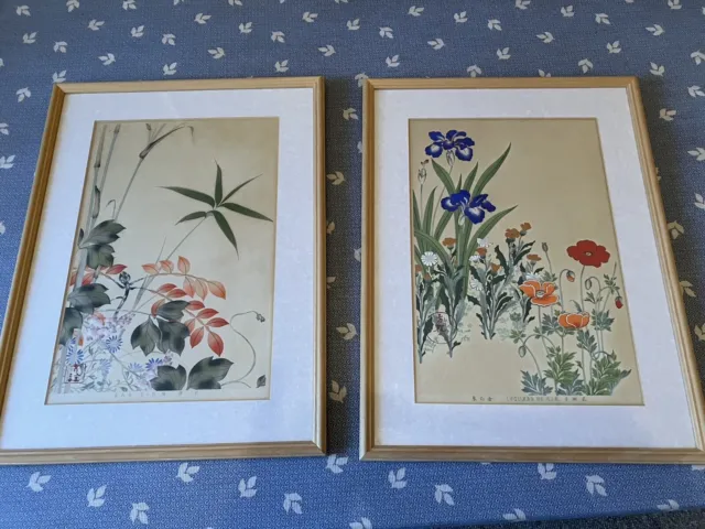 Japanese original Woodblock prints a pair 1930/1931 by artist Houitsu & Kourin