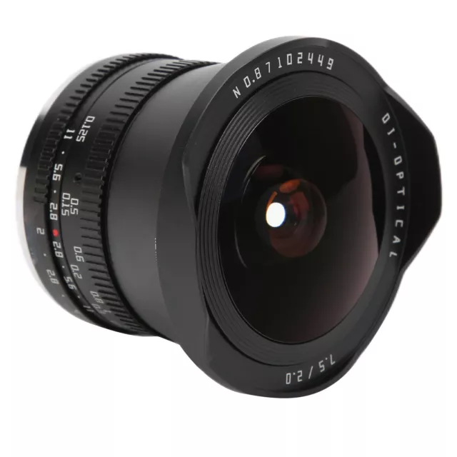 7.5mm F2 APS‑C Fisheye Lens For Fuji X‑T4 FX Mount Cameras With ND OBF