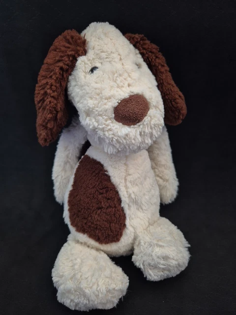 JELLYCAT BASHFUL MUTT Puppy Dog – Medium 12” Brown & Cream Soft