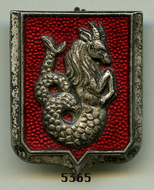 INSIGNE MILITAIRE ESCADRON DE CHASSE 02 - 008 NICE CAZAUX AVIATION PILOTE FABRICATION A. AUGIS LYON