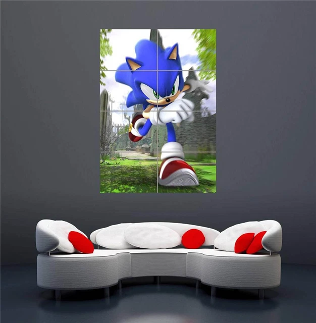 Sónico The Erizo Ordenador Juego Nuevo Gigante Pared Estampa Cuadro Póster OZ610