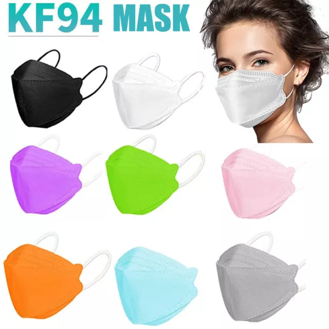 10-100PCS KF94 4D Face Masks 4-Layer Filter Protective Comfortable Mouth Mask