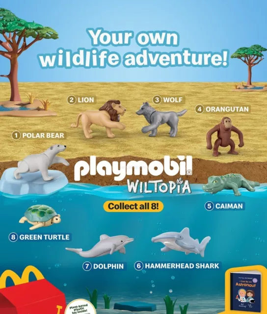 MCDONALDS PHILIPPINES PLAYMOBIL Wiltopia Happy Meal Toys 2024 Complete
