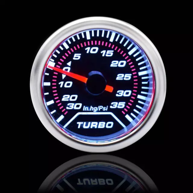 Car Turbo Boost Gauge 2" 52mm Pointer Needle Digital Pressure Meter Psi Vacuum