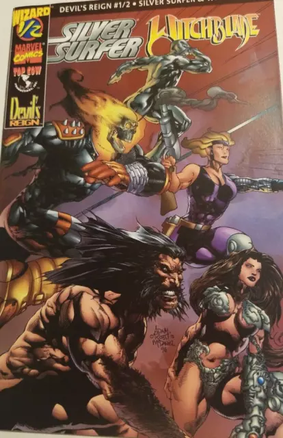 Silver Surfer Witchblade #1/2 half issue Wizard mail away Devil's Reign VF