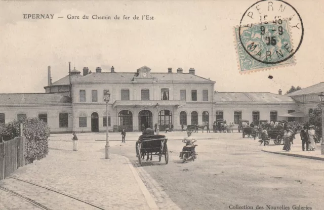 CPA 51 EPERNAY Gare du Chemin de fer de l'Est