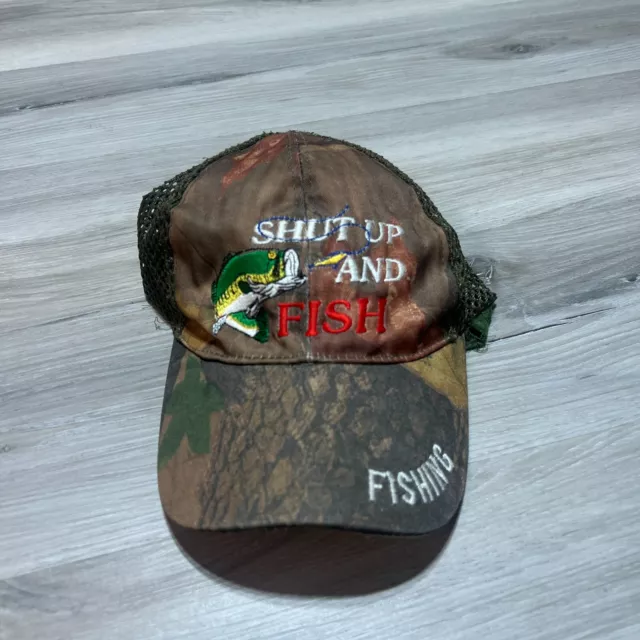SHUT UP AND Fish! Wide Mouth Bass NEW Fishing Shot Glass $3.50