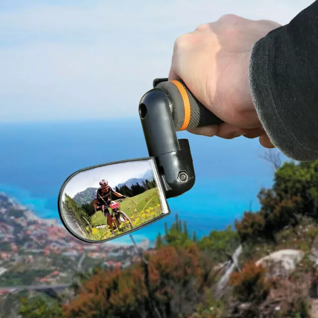 Specchietto Specchio Retrovisore Per Bici Bicicletta Attacco Manubrio Regolabile 2