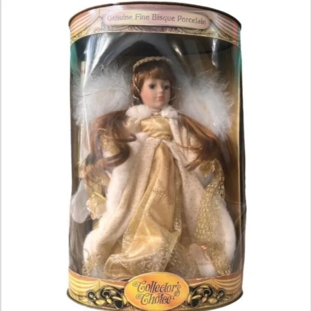 Dandee Porcelain Doll Beautiful Angel Collectors Choice Fine Bisque Vintage