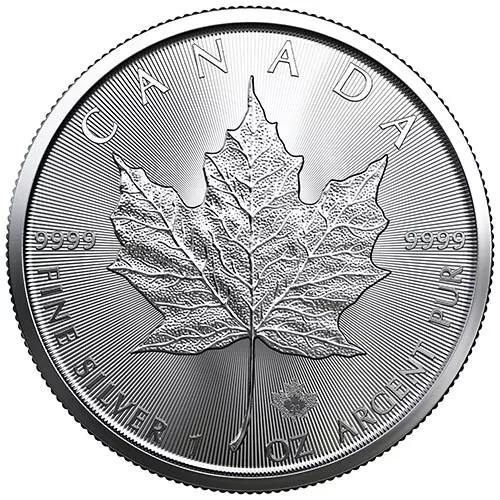 2020 Canadian - MAPLE LEAF SILVER COIN - 1 OZ Silver - .9999 Fine - BU