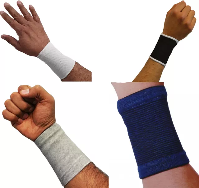 Wrist support brace arm arthritis injury gym sleeve elasticated bandage pad wrap