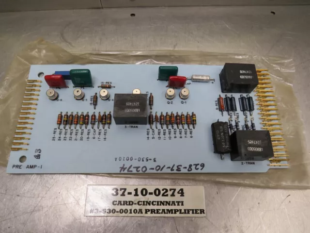 Milacron Cincinnati 3-530-0010A Preamplifier Card